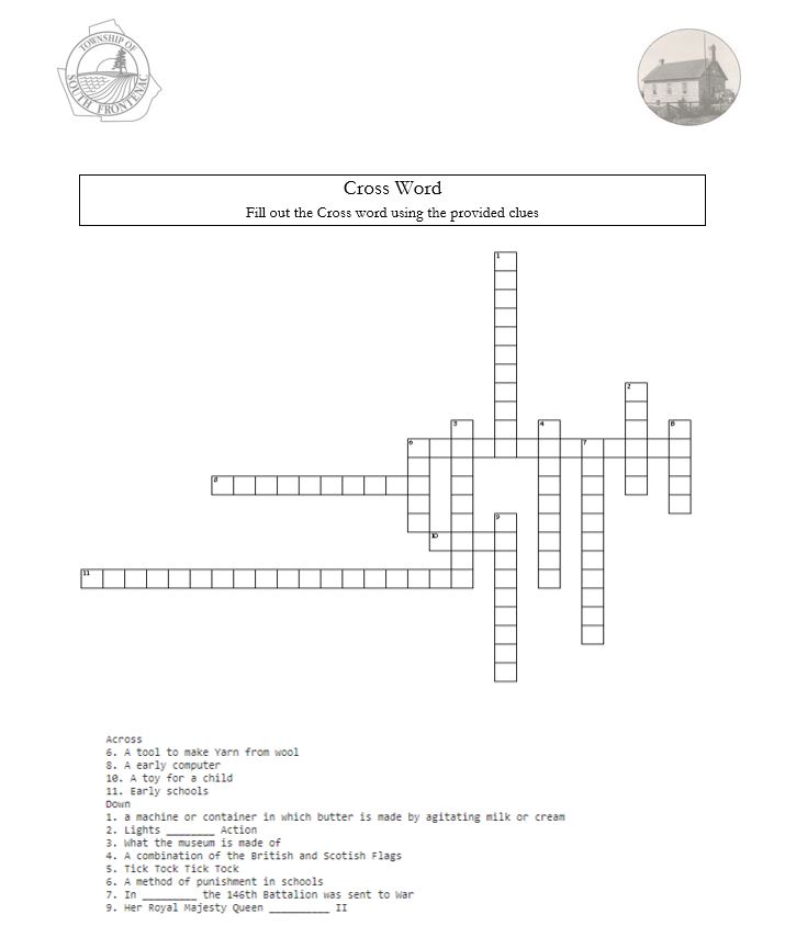 Museum crossword puzzle
