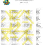 Word search with clues highlighted