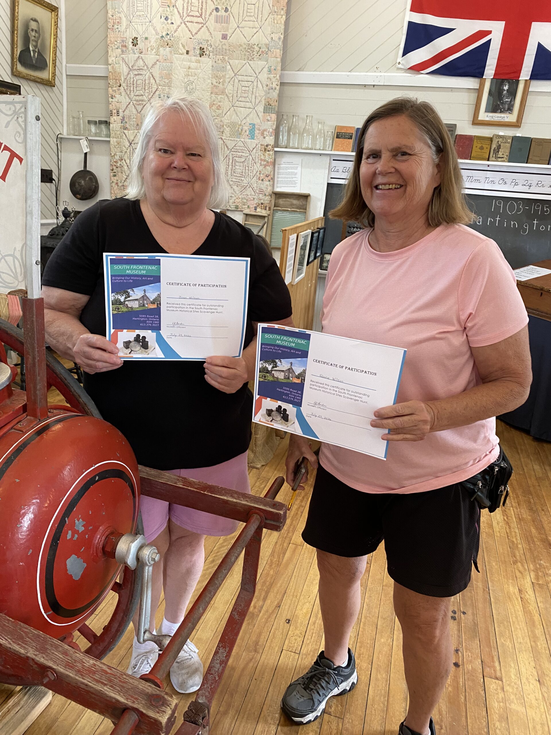 Joan Wilson (left) and Elaine Wilson (right)